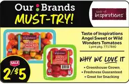 Stop&Shop Taste of Inspirations Angel Sweet or Wild Wonders Tomatoes offer