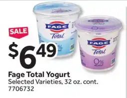 Stop&Shop Fage Total Yogurt offer