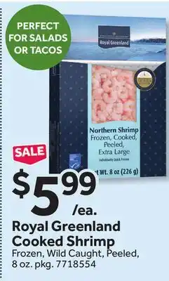 Stop&Shop Royal Greenland Cooked Shrimp offer