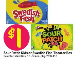Stop&Shop Sour Patch Kids or Swedish Fish Theater Box offer