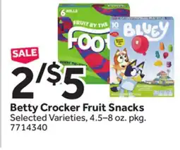 Stop&Shop Betty Crocker Fruit Snacks offer