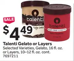 Stop&Shop Talenti Gelato or Layers offer