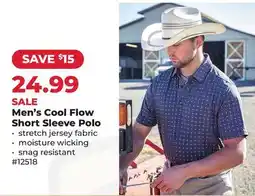 Runnings Men's Cool Flow Short Sleeve Polo offer