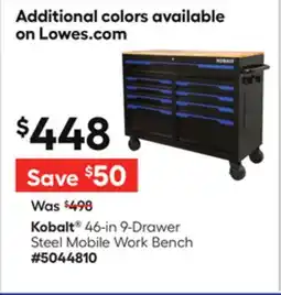 Lowe's 46-in 9-Drawer Steel Mobile Work Bench offer