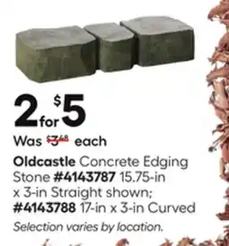 Lowe's Concrete Edging Stone #4143787 15.75-in x 3-in Straight shown offer