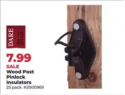 Runnings Wood Post Pinlock Insulators offer