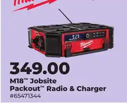 Runnings Milwaukee M18 Jobsite Packout Radio & Charger offer