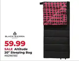 Runnings Black Sierra Altitude 20º Sleeping Bag offer