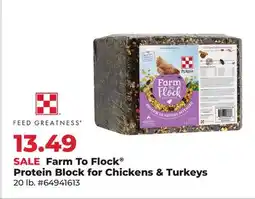 Runnings Purina Farm To Flock Protein Block for Chickens & Turkeys offer