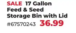 Runnings Tuff Stuff Products 17 Gallon Feed & Seed Storage Bin with Lid offer