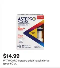 CVS Astepro adult nasal allergy spray offer