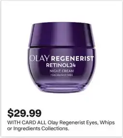 CVS ALL Olay Regenerist Eyes, Whips or Ingredients Collections offer