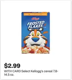 CVS Select Kellogg's cereal offer