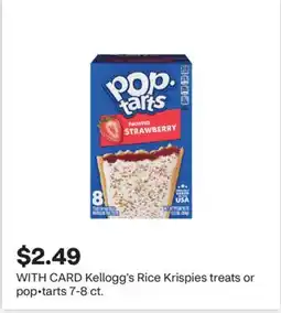 CVS Kellogg's Rice Krispies treats or pop • tarts offer