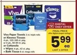 Safeway Viva Paper Towels or Kleenex Tissues or Cottonelle offer