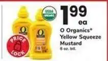 Safeway O Organics Yellow Squeeze Mustard offer