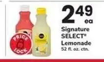 Safeway Signature Select Lemonade offer