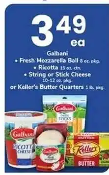 Safeway Galbani or Keller's offer