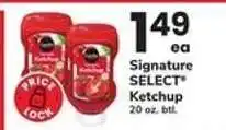 Safeway Signature Select Ketchup offer