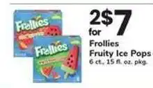 Safeway Frollies Fruity Ice Pops offer