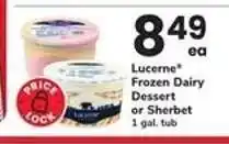 Safeway Lucerne Frozen Dairy Dessert or Sherbet offer