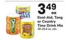 Safeway Kool-Aid, Tang or Country Time Drink Mix offer