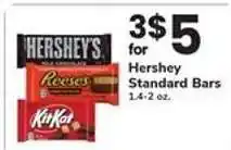 Safeway Hershey Standard Bars offer