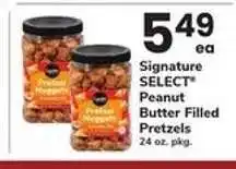 Safeway Signature SELECT Peanut Butter Filled Pretzels offer
