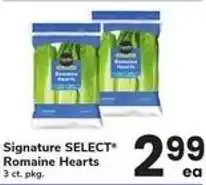 Safeway Signature Select Romaine Hearts offer