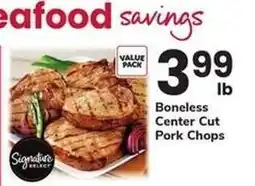 Safeway Signature Select Boneless Center Cut Pork Chops offer