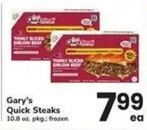 Safeway Gary's Quick Steaks offer