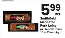 Safeway Smithfield Marinated Pork Loins or Tenderloins offer