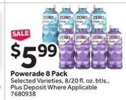 Stop&Shop Powerade 8 Pack offer