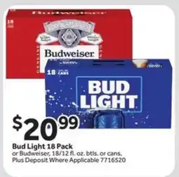 Stop&Shop Bud Light 18 Pack offer