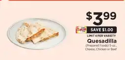 ShopRite Quesadilla offer