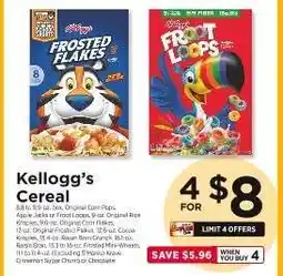 ShopRite Kellogg's Cereal offer