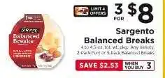 ShopRite Sargento Balanced Breaks offer