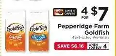 ShopRite Pepperidge Farm Goldfish offer