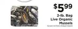ShopRite Live Organic Mussels offer
