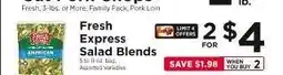 ShopRite Fresh Express Salad Blends offer