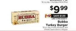 ShopRite Bubba Turkey Burger offer