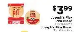 ShopRite Joseph’s Flax Pita Bread offer