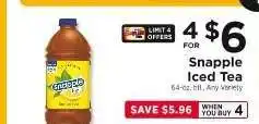 ShopRite Snapple Iced Tea offer