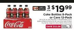 ShopRite Coke Bottles 8-Pack or Cans 12-Pack offer