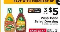 ShopRite Wish-Bone Salad Dressing offer