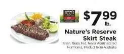 ShopRite Nature's Reserve Skirt Steak offer
