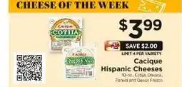ShopRite Cacique Hispanic Cheeses offer