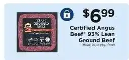 ShopRite Certified Angus Beef 93% Lean Ground Beef offer