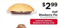 ShopRite Half Blueberry Pie offer