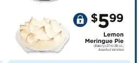 ShopRite Lemon Meringue Pie offer